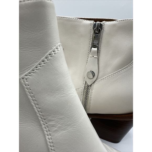 rag & bone NEW YORK Razor Leather Ankle antique white Boots 11 Western 19-01 - Picture 16 of 16